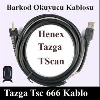 KABLO-HENEX TSCAN TAZGA 666 BARKOD OKUYUCU KABLOSU